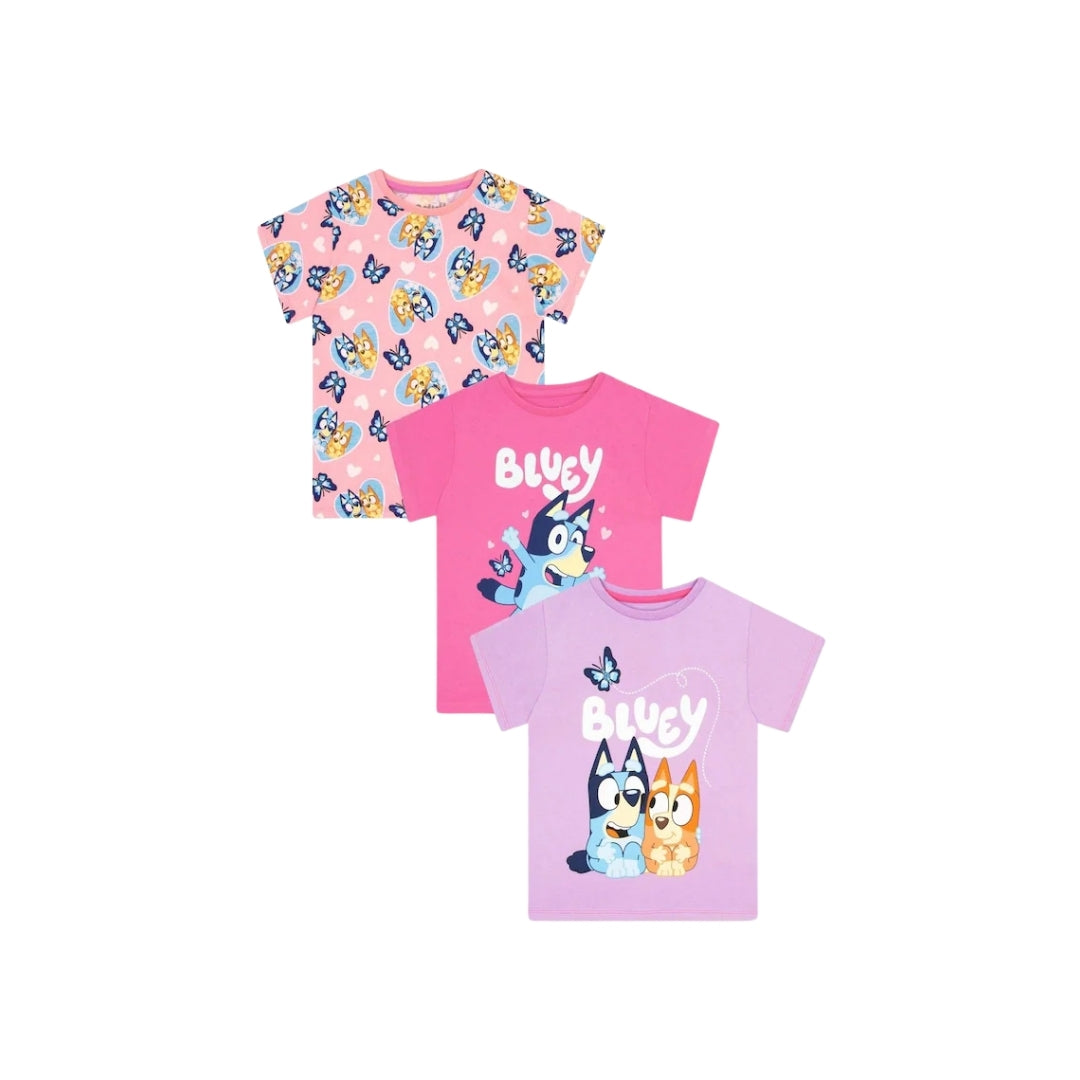 Girls Short Sleeve T-shirt-Pack Of 3